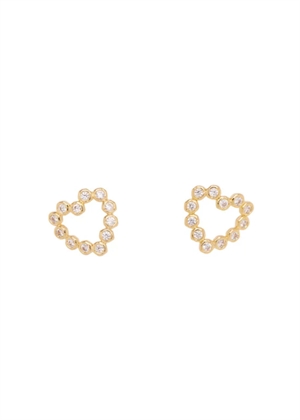 Mina petite crystal studs Forgyldt Pico 